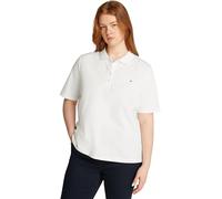 Tommy Hilfiger Polo Manches Courtes Femme Regular Fit, Blanc (Ecru), M