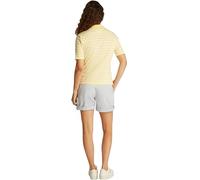Tommy Hilfiger Polo Manches Courtes Femme Regular Fit, Multicolore (Citronella/Ecru STP), M