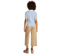Tommy Hilfiger Polo Manches Courtes Femme Regular Fit, Multicolore (Ecru/Blue Spell STP), M