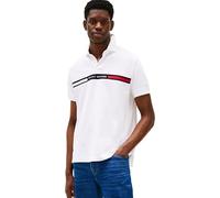 Tommy Hilfiger Polo Manches Courtes Homme Chest Insert Regular Fit, Blanc (White), XXL