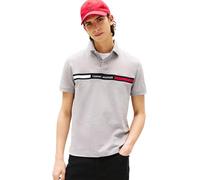 Tommy Hilfiger Polo Manches Courtes Homme Chest Insert Regular Fit, Gris (Light Grey Heather), L