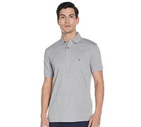 Tommy Hilfiger Polo Manches Courtes Homme Core 1985 Regular Fit, Gris (Medium Grey Heather), XS