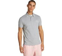 Tommy Hilfiger Polo Manches Courtes Homme Left Chest Graphic Regular Fit, Gris (Light Grey Melange), M