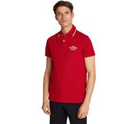 Tommy Hilfiger Polo Manches Courtes Homme Left Chest Graphic Regular Fit, Multicolore (Medium Red), M