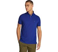 Tommy Hilfiger Polo Manches Courtes Homme Regular Fit avec Patte de Boutonnage, Bleu (Wedge Blue), S