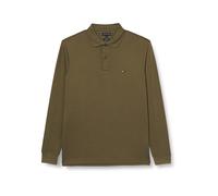 Tommy Hilfiger Polo Manches Longues Homme Liquid Cotton Regular Fit, Multicolore (Army Green), M
