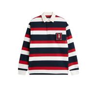 Tommy Hilfiger - Polo Rugby à Rayures avec Logo Appliqué Coupe Relax - Homme - Tops - Multicolore - Taille: S