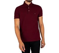 Tommy Hilfiger Polo Slim 1985 MW0MW17771 S/S pour Homme, Violet, XS, Violet (Deep Rouge), XS