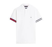 Tommy Hilfiger - Polo T-shirt ajusté en maille piquée à pointes - Homme - Tops - Blanc - Taille: S