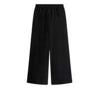 Tommy Hilfiger - Poplin Wide Leg Pant - Femme - Pantalons - Noir - Taille: 36 FR