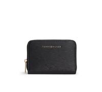 Tommy Hilfiger Portefeuille Th Modern Compact Za AW0AW18487 avec Fermeture éclair pour Femme, Noir (Noir), Taille Unique