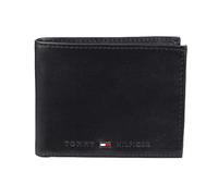 Tommy Hilfiger Portefeuille à deux volets pour homme avec plusieurs emplacements pour cartes et fenêtre pour carte d'identité, charbon, taille unique