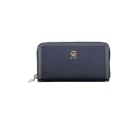 Tommy Hilfiger Portefeuille bleu durable chic avec zip sécurisé