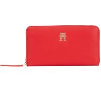 Tommy Hilfiger Portefeuille Femme Logotape avec Fermeture Éclair, Rouge (Primary Red), Taille Unique
