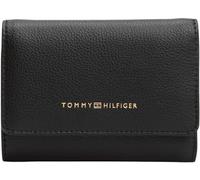 Tommy Hilfiger Portefeuille Femme Logotape Trifold Petit, Noir (Black), Taille Unique