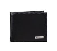 Tommy Hilfiger Portefeuille en Cuir pour Homme - Accessoire de Voyage - Bi-Fold, Noir, Taille Unique