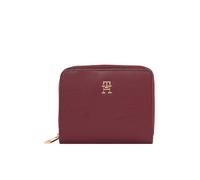 Tommy Hilfiger Portefeuille signature zippé AW0AW17742 Rouge Deep Rouge (VLP)