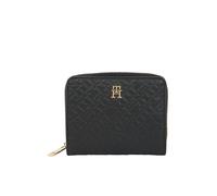 Tommy Hilfiger Portefeuille zippé monogramme all-over AW0AW17743 Noir Black (BDS)