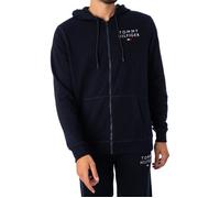 Tommy Hilfiger Pour des hommes Sweat à capuche zippé à logo Lounge, Bleu S