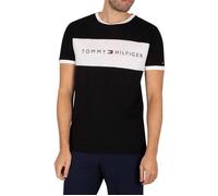 Tommy Hilfiger Pour des hommes T-shirt à logo lounge, Noir L