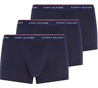 Tommy Hilfiger Premium Essential Hip Trunk - Boxer - Uni - Lot de 3 - Homme - Bleu (Peacoat) - Small (Taille Fabricant: SM)