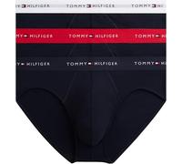 Tommy Hilfiger Premium Essentials Stretch Cotton 3-Pack Brief, Navy with Olive Night/Peacoat/Glacier Grey