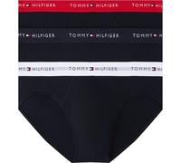Tommy Hilfiger Premium Essentials Stretch Cotton 3-Pack Brief, Navy with Olive Night/Peacoat/Glacier Grey