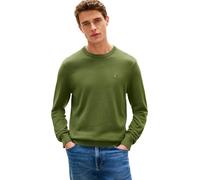 Tommy Hilfiger Pull à col Rond en Coton SSNL Essential MW0MW399999 pour Homme, Vert, Taille M, Vert (pin de Montagne), M