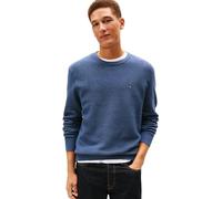 Tommy Hilfiger Pull à col Rond Essential Structure MW0MW36347 pour Homme, Bleu, S, Bleu (mer Égée), S