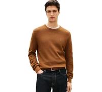 Tommy Hilfiger Pull à col Rond Essential Structure MW0MW36347 pour Homme, Marron, XXL, Marron (Highland Kaki), XXL
