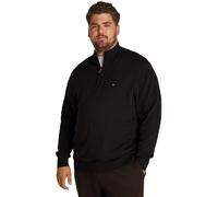 Tommy Hilfiger Pull avec Fermeture Éclair Homme Essential Cotton Zip Demi-Fermeture Éclair, Noir (Black), 3XL