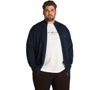 Tommy Hilfiger Pull avec Fermeture Éclair Homme Essential Cotton Zip Thru Col Cheminée, Bleu (Desert Sky), XXL