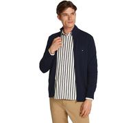 Tommy Hilfiger Pull avec Fermeture Éclair Homme Essential Cotton Zip Thru Col Montant, Bleu (Desert Sky), M