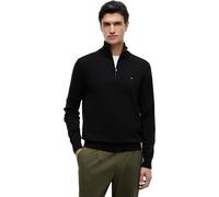 Tommy Hilfiger Pull avec Fermeture Éclair Homme Mock Neck Demi-Fermeture Éclair, Noir (Black), M