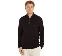 Tommy Hilfiger Pull avec Fermeture Éclair Homme Mock Neck Demi-Fermeture Éclair, Noir (Black), XS