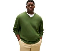 Tommy Hilfiger Pull BT-Essential en Coton à col en V - B MW0MW43012 - Vert - Taille 3XL_Plus, Vert (pin de Montagne), 3XL Grande Taille