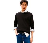 Tommy Hilfiger – Pull homme Essential Cotton Crew Neck – Coton – Noir – Taille S