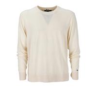Tommy Hilfiger - Pull en Coton Col Rond Bleu - Homme - Pulls - Beige - Taille: XL