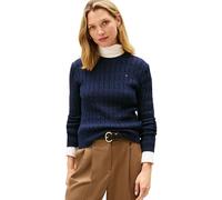Tommy Hilfiger - Pull-over Co Cable Mid GG C-NK Ls SWT Ww0Ww47644 - Bleu marine - Taille M