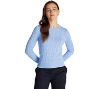 Tommy Hilfiger CO Cable VAR LS C-NK SWT WW0WW45207 Pull-Over, Blue (Vessel Blue), 3XL Femme