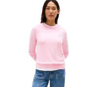 Tommy Hilfiger Pull Femme Jersey Fine avec Col Ras-du-Cou, Rose (Classic Pink), XXL