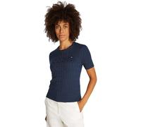 Tommy Hilfiger Pull Femme Pull en Maille, Bleu (Dark Night Navy), XXS
