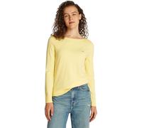 Tommy Hilfiger Pull Femme Pull en Maille, Jaune (Citronella), XL
