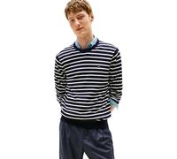 Tommy Hilfiger Pull Homme Essential Cotton avec Col Ras-du-Cou, Multicolore (Desert Sky/Ivory), S