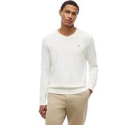 Tommy Hilfiger Pull Homme Essential Cotton Col en V, Ecru (Ivory Petal), XL
