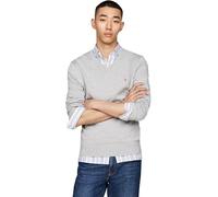 Tommy Hilfiger Pull Homme Essential Cotton Col en V, Gris (Light Grey Heather), XXL