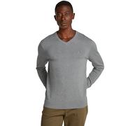 Tommy Hilfiger Pull Homme Essential Cotton Col en V, Gris (Medium Grey Heather), M