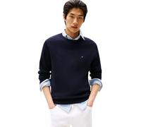 Tommy Hilfiger Pull Homme Essential Cotton Crew Neck en Coton, Bleu (Desert Sky), L