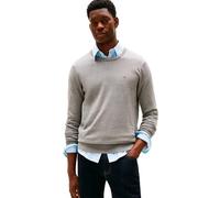 Tommy Hilfiger Pull Homme Essential Cotton Crew Neck en Coton, Gris (Medium Grey Heather), L