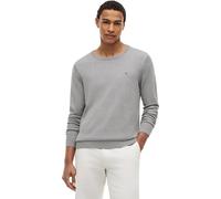 Tommy Hilfiger Pull Homme Essential Cotton Crew Neck en Coton, Gris (Medium Grey Heather), XL